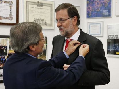 Prime Minister Mariano Rajoy visits the National Transplant Organization.