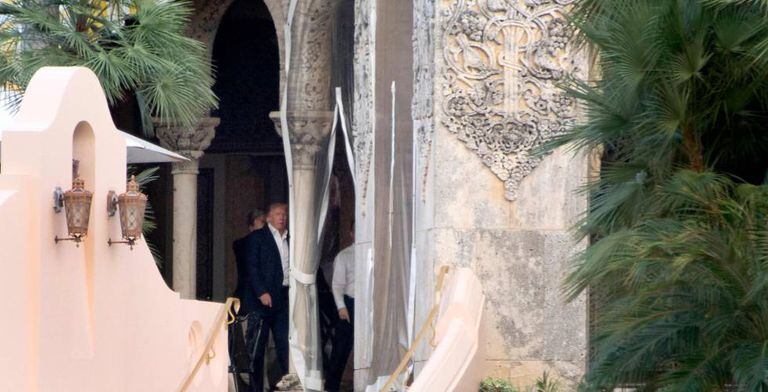 Trump at Mar-A-Lago.