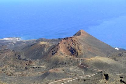 Teneguía volcano in the south of La Palma, where the seismic activity has been recorded.