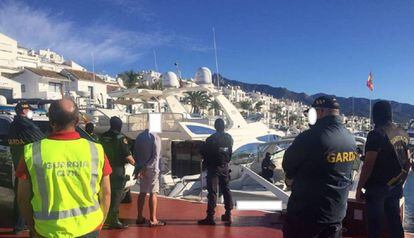 Spanish police arrest an Irish national last September in Marbella.