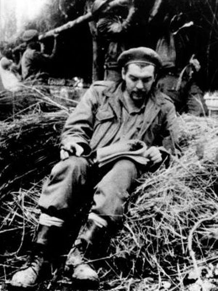 Che Guevara in the Bolivian jungle.
