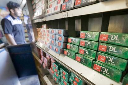 Packets of menthol cigarettes at a store in San Francisco.