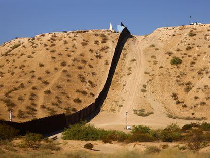 Border wall between the United States and Mexico; Sunland Park, New Mexico; October 5, 2023.