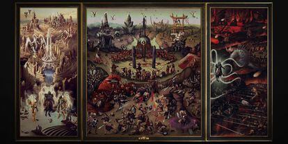 Blizzard's 'The Garden of Hell,' which recreates Hieronymus Bosch’s 'The Garden of Earthly Delights' using the characters from 'Diablo IV.'