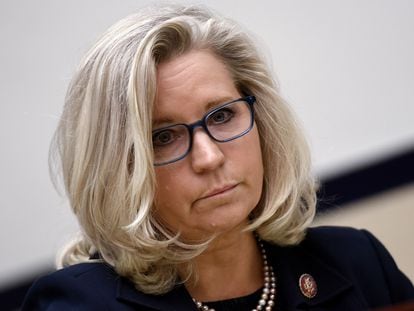 Liz Cheney, in a session of the House of Representatives in 2021.