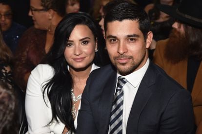 Demi Lovato and Wilmer Valderramam, her former partner, at the Grammy Awards in February 2016 in Las Vegas.
