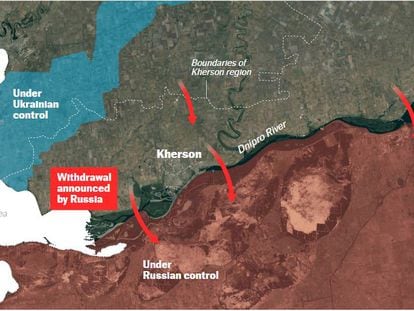 The Ukraine war in maps | Kherson retreat largest withdrawal of Russian troops since Kyiv