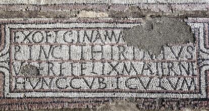 A mosaic with the name Maternus on it was found in the master bedroom. 