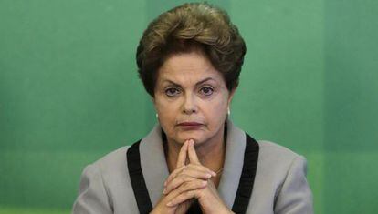 Dilma Rousseff in the capital, Brasilia.