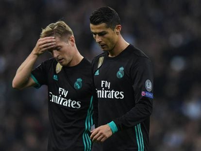 Toni Kroos and Cristiano Ronaldo in Wembley, where Madrid lost 3-1 against Tottenham.