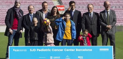 The launch of the campaign at the Camp Nou.