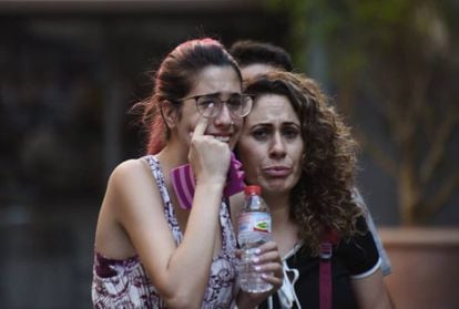 Bystanders caught up in Thursday's events in Barcelona.