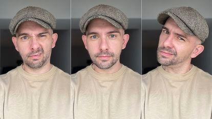 Self-portraits of writer Matt Pinkett.