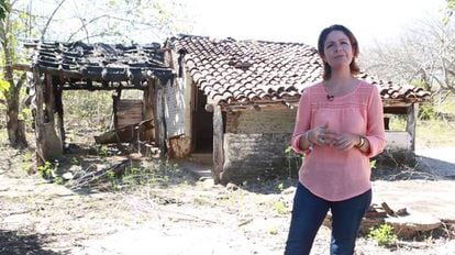 Marisol Lazárraga at her rural school.