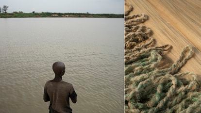 The Niger River, at 2,600 miles, is the third-longest river in Africa and flows through four countries (Guinea, Mali, Niger at its border with Benin, and Nigeria). Some 3.8 million nomadic fishermen live, seasonally, on its banks, according to 2016 data from Nigeria's University of Port Harcourt. In the photo, taken in February, a fisherman observes the rising waters in the village of Igbedor (Anambra State, southern Nigeria).