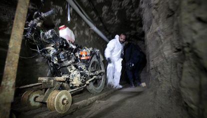 The vehicle used to help dig El Chapo's escape tunnel.