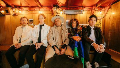 The Arcade Fire Band.