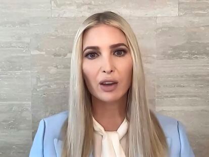 FILE - In this image from video released by the House Select Committee, an exhibit shows Ivanka Trump, during a video interview with the House select committee investigating the Jan. 6 attack on the U.S. Capitol at the hearing Thursday, June 16, 2022, on Capitol Hill in Washington.