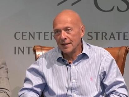 Former Russian foreign minister Andrei Kozyrev at a political roundtable discussion in Washington in 2018.