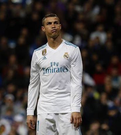 Cristiano Ronaldo during Sunday's match against Las Palmas.
