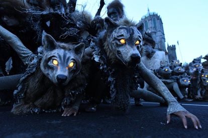 A Halloween parade in Galway (Ireland) on October 28, 2018.