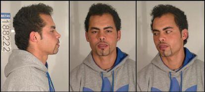 Police mug shots of Mohamed Echaabi, who was arrested Thursday in Valencia.