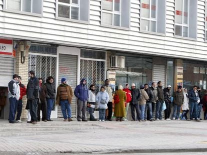 An unemployment office in Spain.