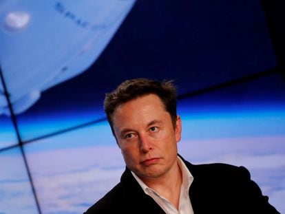 Elon Musk, at a press conference in Cape Canaveral, Florida, on March 2, 2019.