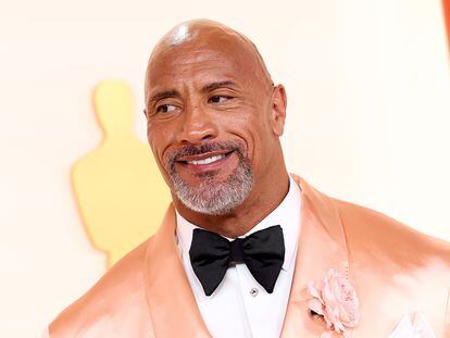 Dwayne Johnson, 'The Rock', at the Oscars, in Los Angeles, in March 2023.