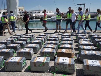 The police seized 1.5 tons of cocaine from a yacht in Cádiz.