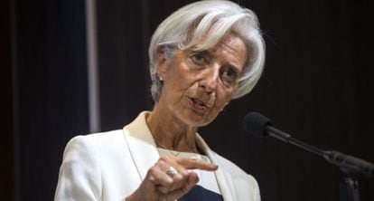 IMF director Christine Lagarde.