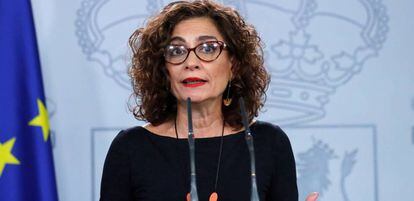 Government spokesperson and Finance Minister Maria Jesús Montero.