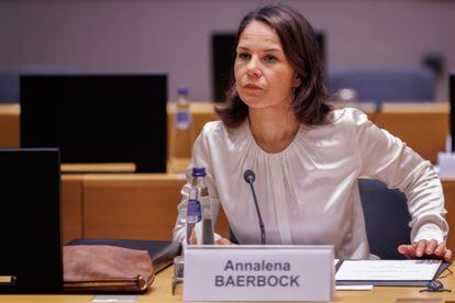 German Foreign Minister Annalena Baerbock on November 13 in Brussels.
