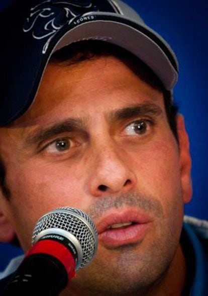 Capriles, after his defeat.