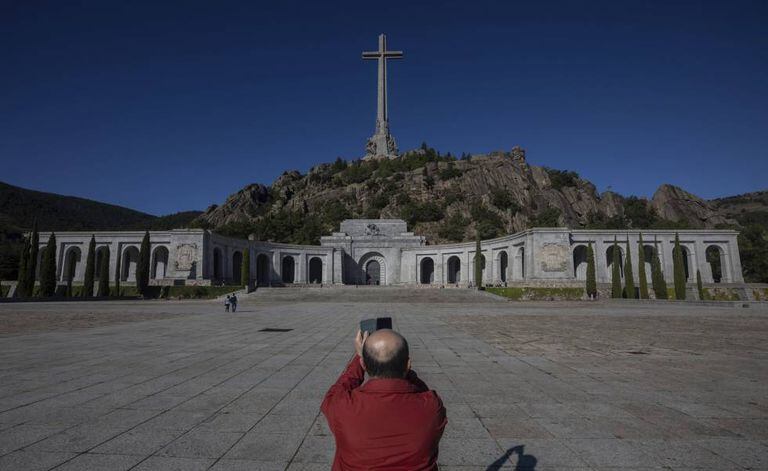 The Valley of the Fallen monument, where Franco is buried.