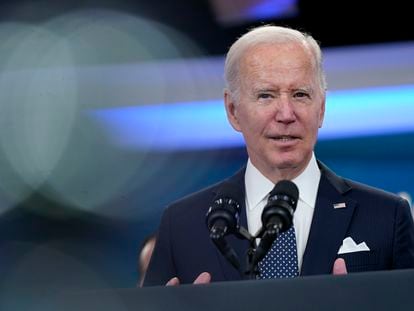 President Joe Biden announces his administration's plans to eliminate junk fees for consumers, October 26, 2022, in the South Court Auditorium on the White House campus in Washington.