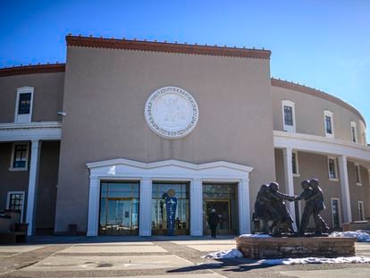 The Round House is pictured at the beginning of the 56th Legislature at the Capitol, Tuesday, Jan. 16, 2024, in Santa Fe, N.M.