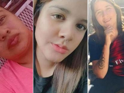 Patricia Iraetha, Yatzell Morazán and Tania Chavarría, the three young women who disappeared on November 7 in San Luis Potosí.