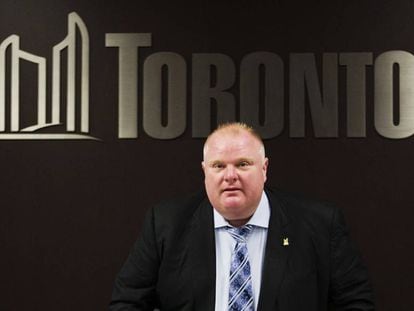 Rob Ford, former mayor of Toronto, in May of 2013.