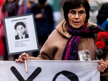 Mother of a disappeared person during Augusto Pinochet´s dictatorship, in Chile.