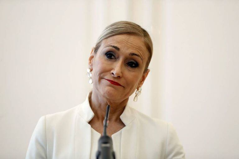 Former regional premier of Madrid Cristina Cifuentes.