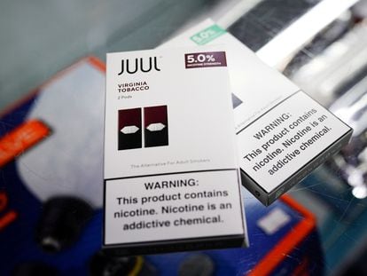 Juul vape cartridges in an Atlanta store in 2018.