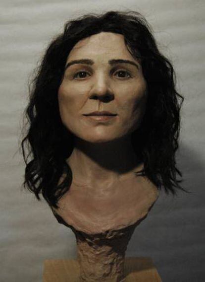A 3D bust of what Elba might have looked like.