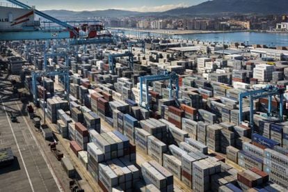 Five million containers pass through Algeciras port each year.