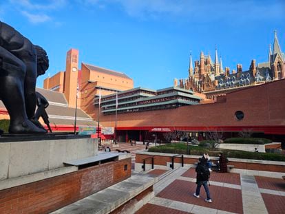 The British Library, in the London neighborhood of King's Cross, last Thursday.