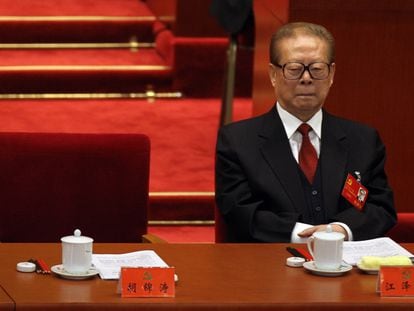 Former Chinese President Jiang Zemin at a Chinese Communist Party congress in 2012.