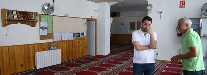 Two parishoners at the mosque in Ripoll where Abdelbaki Es Satty was imam.