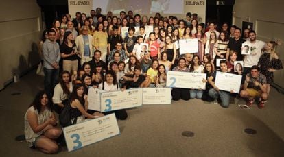 The winners of the 17th EL PAÍS student competition.