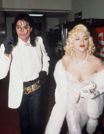 Madonna with Michael Jackson at the 1991 Oscars.