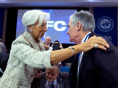 Christine Lagarde, president of the ECB, and Jerome Powell, president of the Federal Reserve.